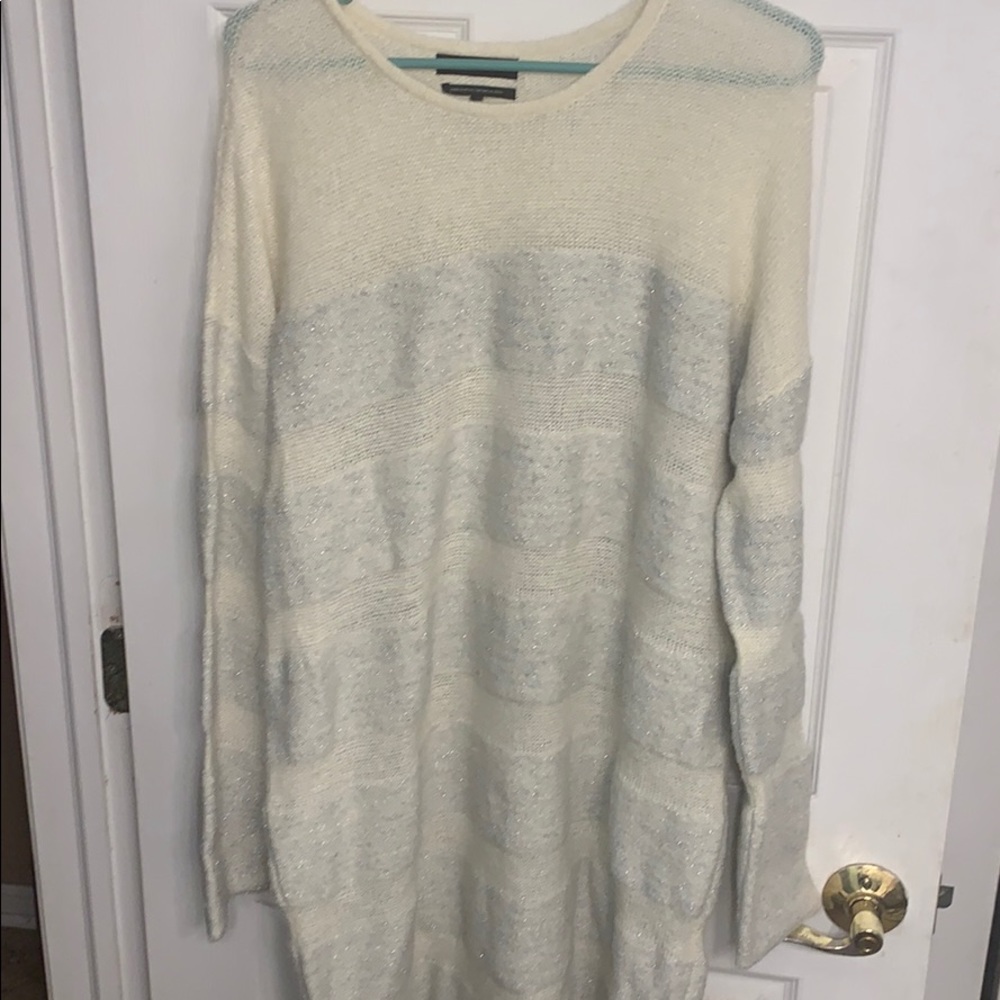 Striped sweater dress